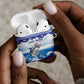 Cape Verde Football Christmas AirPods Case Feliz Natal Tubaroes Azuis