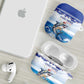 Cape Verde Football Christmas AirPods Case Feliz Natal Tubaroes Azuis
