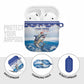 Cape Verde Football Christmas AirPods Case Feliz Natal Tubaroes Azuis
