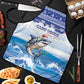 Cape Verde Football Christmas Apron Feliz Natal Tubaroes Azuis
