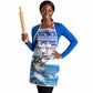 Cape Verde Football Christmas Apron Feliz Natal Tubaroes Azuis