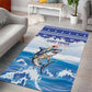 Afro Chirstmas Cabo Verde Football Area Rug Allez Tubaroes Azuis - African Pride