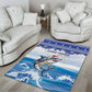 Afro Chirstmas Cabo Verde Football Area Rug Allez Tubaroes Azuis - African Pride