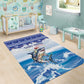 Afro Chirstmas Cabo Verde Football Area Rug Allez Tubaroes Azuis - African Pride