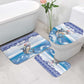 Cape Verde Football Christmas Bathroom Set Feliz Natal Tubaroes Azuis