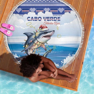 Afro Chirstmas Cabo Verde Football Beach Blanket Allez Tubaroes Azuis - African Pride