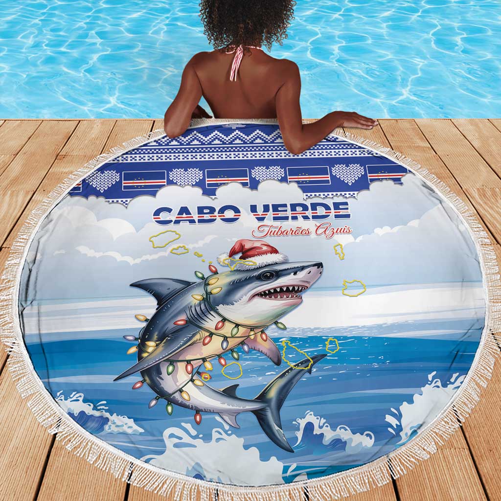 Afro Chirstmas Cabo Verde Football Beach Blanket Allez Tubaroes Azuis - African Pride