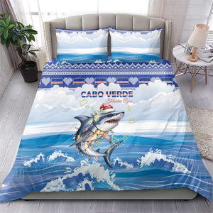 Afro Chirstmas Cabo Verde Football Bedding Set Allez Tubaroes Azuis - African Pride