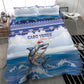 Afro Chirstmas Cabo Verde Football Bedding Set Allez Tubaroes Azuis - African Pride