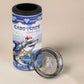 Afro Chirstmas Cabo Verde Football Personalized 4 in 1 Can Cooler Tumbler Allez Tubaroes Azuis - African Pride