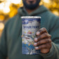 Afro Chirstmas Cabo Verde Football Personalized 4 in 1 Can Cooler Tumbler Allez Tubaroes Azuis - African Pride