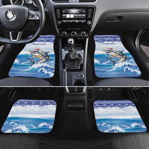 Afro Chirstmas Cabo Verde Football Personalized Car Mats Allez Tubaroes Azuis - African Pride