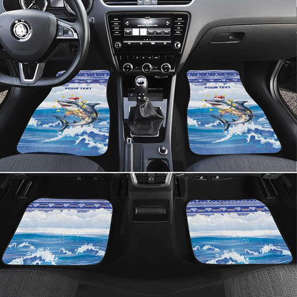 Afro Chirstmas Cabo Verde Football Personalized Car Mats Allez Tubaroes Azuis - African Pride