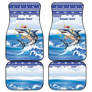 Afro Chirstmas Cabo Verde Football Personalized Car Mats Allez Tubaroes Azuis - African Pride