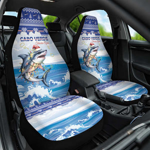 Afro Chirstmas Cabo Verde Football Car Seat Cover Allez Tubaroes Azuis - African Pride