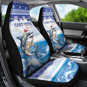 Afro Chirstmas Cabo Verde Football Car Seat Cover Allez Tubaroes Azuis - African Pride