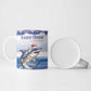Personalized Cape Verde Football Christmas Ceramic Mug Feliz Natal Tubaroes Azuis