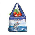Afro Chirstmas Cabo Verde Football Grocery Bag Allez Tubaroes Azuis - African Pride