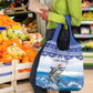 Afro Chirstmas Cabo Verde Football Grocery Bag Allez Tubaroes Azuis - African Pride
