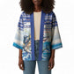 Personalized Cape Verde Football Christmas Kimono Feliz Natal Tubaroes Azuis