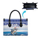 Cape Verde Football Christmas Leather Bag Feliz Natal Tubaroes Azuis