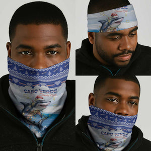 Afro Chirstmas Cabo Verde Football Neck Gaiter Allez Tubaroes Azuis - African Pride