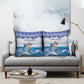 Cape Verde Football Christmas Pillow Cover Feliz Natal Tubaroes Azuis