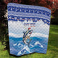 Afro Chirstmas Cabo Verde Football Quilt Allez Tubaroes Azuis - African Pride