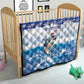 Afro Chirstmas Cabo Verde Football Quilt Allez Tubaroes Azuis - African Pride