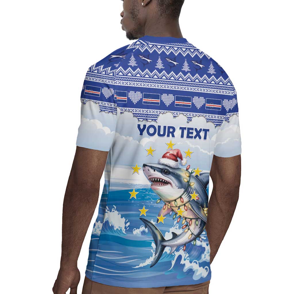 Afro Chirstmas Cabo Verde Football Personalized Rugby Jersey Allez Tubaroes Azuis - African Pride