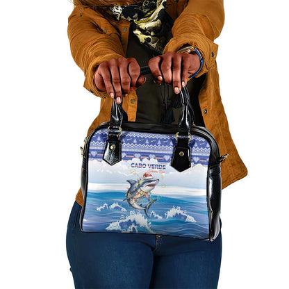 Afro Chirstmas Cabo Verde Football Shoulder Handbag Allez Tubaroes Azuis - African Pride