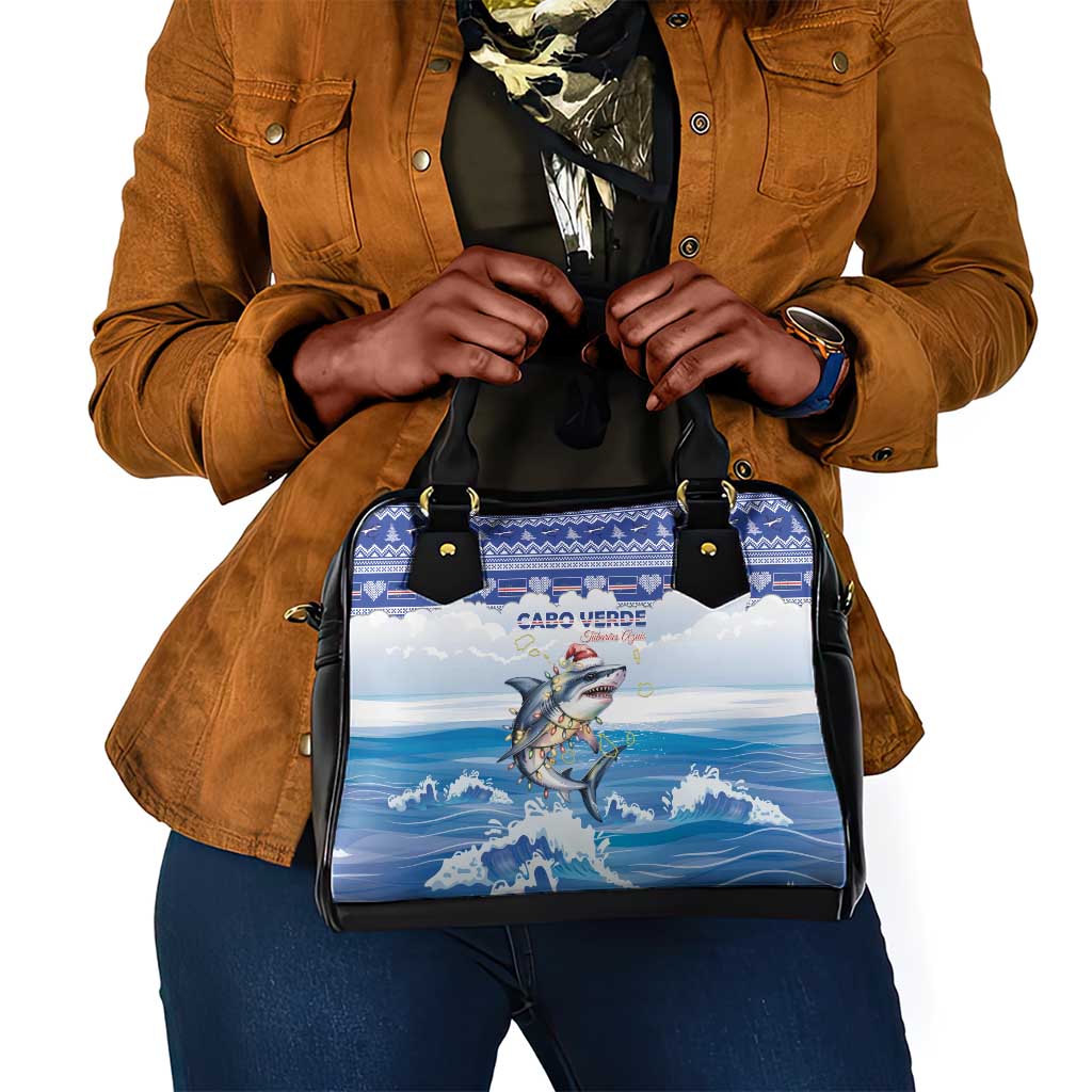 Afro Chirstmas Cabo Verde Football Shoulder Handbag Allez Tubaroes Azuis - African Pride