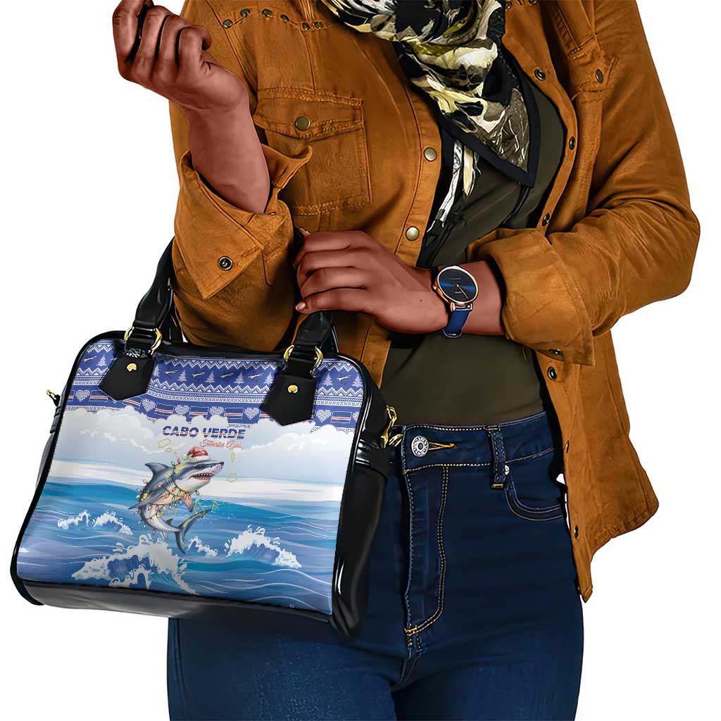 Afro Chirstmas Cabo Verde Football Shoulder Handbag Allez Tubaroes Azuis - African Pride