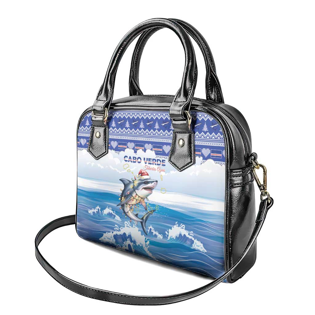 Afro Chirstmas Cabo Verde Football Shoulder Handbag Allez Tubaroes Azuis - African Pride