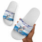 Cape Verde Football Christmas Slide Sandals Feliz Natal Tubaroes Azuis