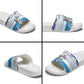 Cape Verde Football Christmas Slide Sandals Feliz Natal Tubaroes Azuis