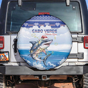 Afro Chirstmas Cabo Verde Football Spare Tire Cover Allez Tubaroes Azuis - African Pride