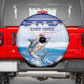 Afro Chirstmas Cabo Verde Football Spare Tire Cover Allez Tubaroes Azuis - African Pride