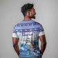 Afro Chirstmas Cabo Verde Football Personalized T shirt Allez Tubaroes Azuis - African Pride