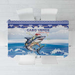 Afro Chirstmas Cabo Verde Football Tablecloth Allez Tubaroes Azuis - African Pride