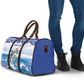 Cape Verde Football Christmas Travel Bag Feliz Natal Tubaroes Azuis