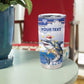 Afro Chirstmas Cabo Verde Football Personalized Tumbler Cup Allez Tubaroes Azuis - African Pride