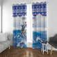 Afro Chirstmas Cabo Verde Football Window Curtain Allez Tubaroes Azuis - African Pride