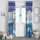 Afro Chirstmas Cabo Verde Football Window Curtain Allez Tubaroes Azuis - African Pride