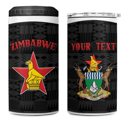 Custom Hockey Zimbabwe 4 in 1 Can Cooler Tumbler Hatirohwe - We don’t lose - African Pride