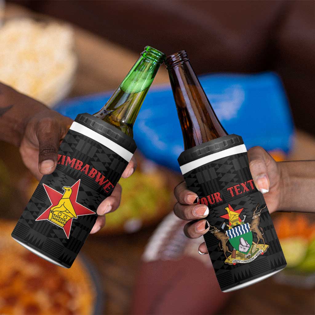 Custom Hockey Zimbabwe 4 in 1 Can Cooler Tumbler Hatirohwe - We don’t lose - African Pride