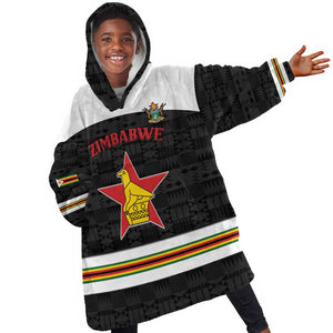 Custom Hockey Zimbabwe Kid Wearable Blanket Hoodie Hatirohwe - We don’t lose - African Pride