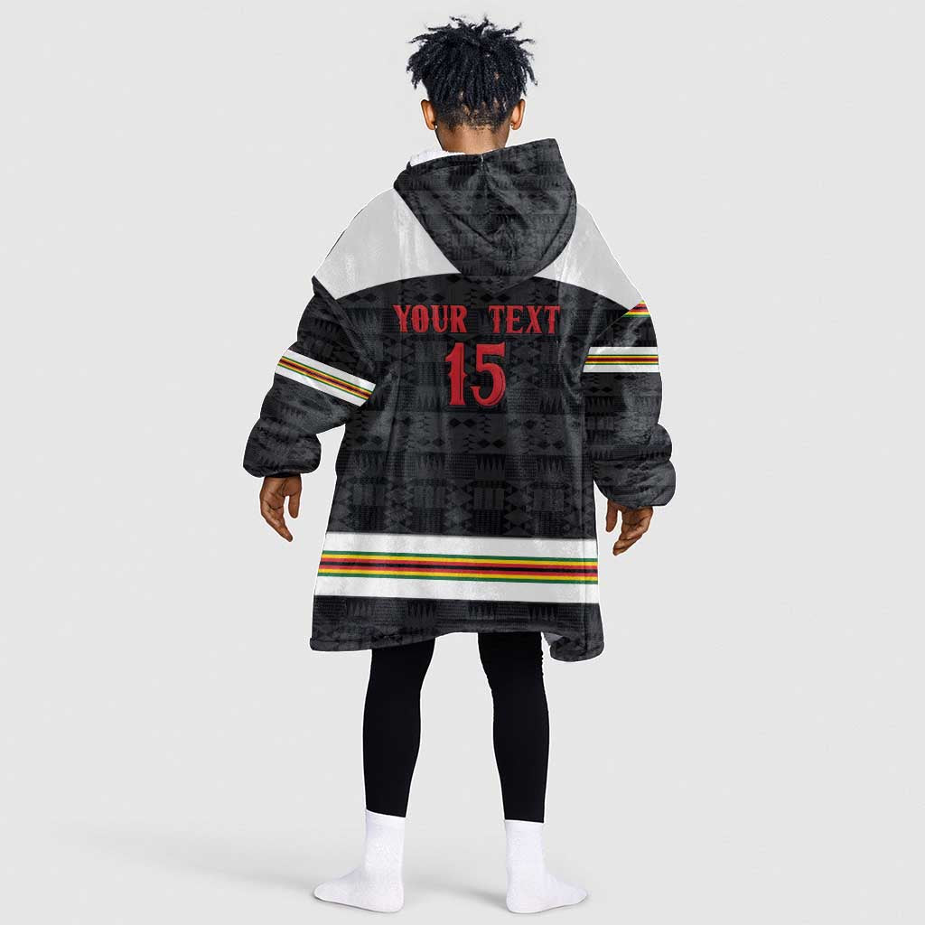 Custom Hockey Zimbabwe Kid Wearable Blanket Hoodie Hatirohwe - We don’t lose - African Pride