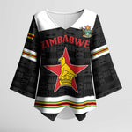 Custom Hockey Zimbabwe Kimono Sleeve Blouse Go Champions