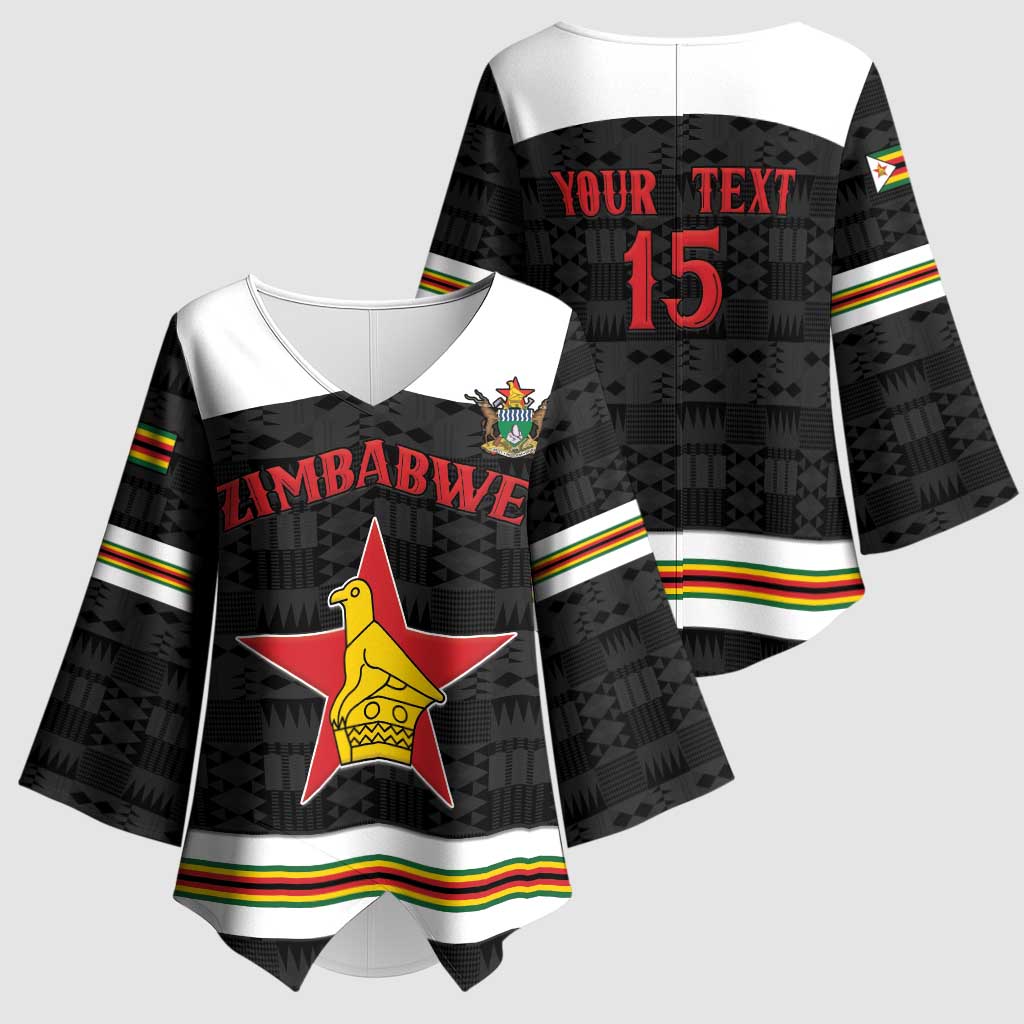 Custom Hockey Zimbabwe Kimono Sleeve Blouse Go Champions